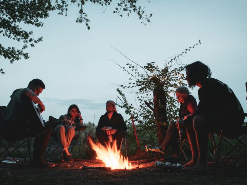 Cabin fire pit