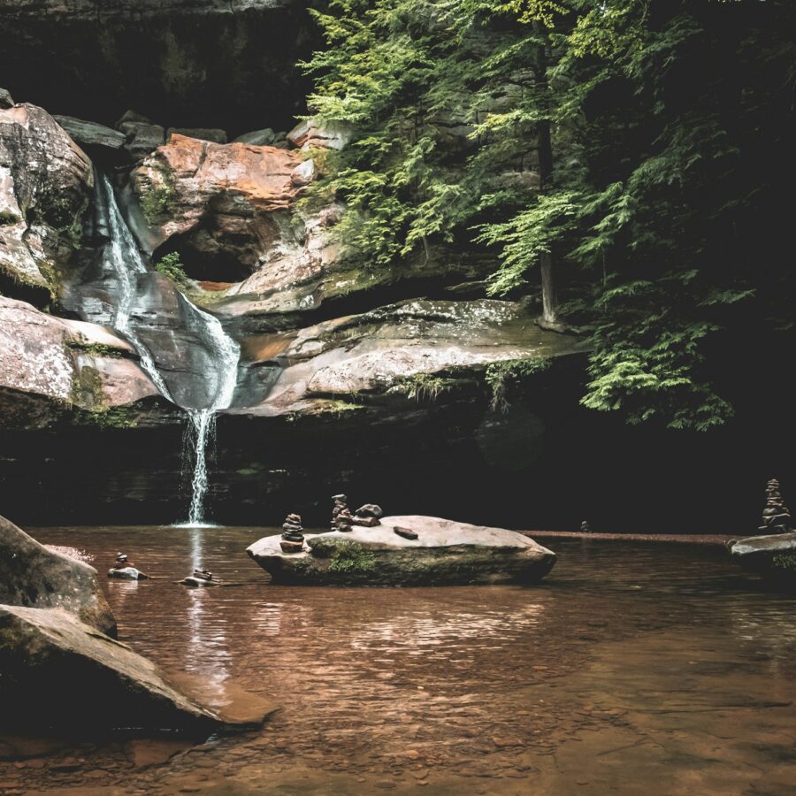Waterfall in Hocking Hills