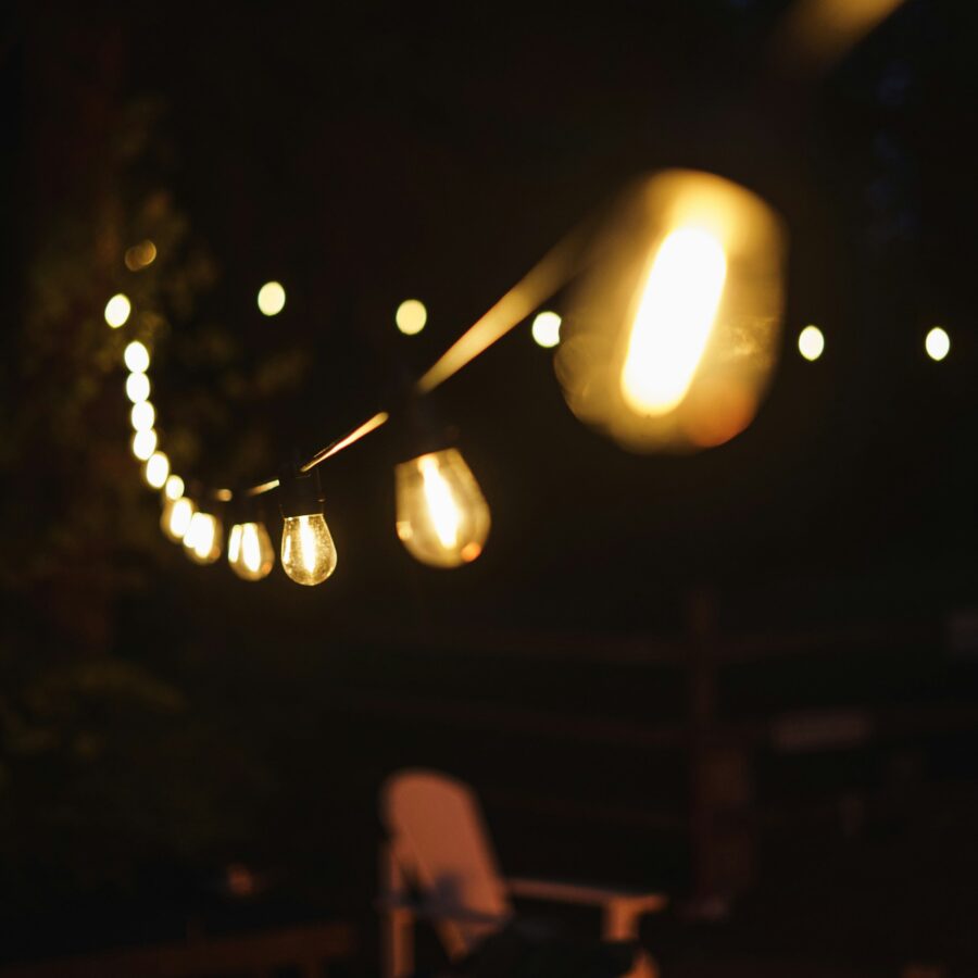 Campfire at night