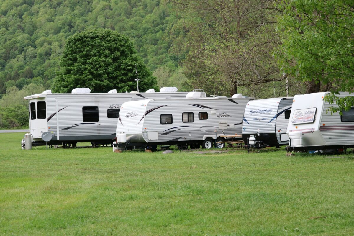 RV at a campsite