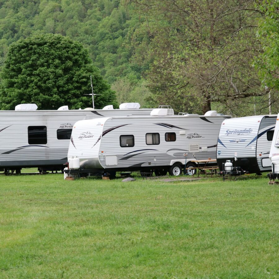 RV at a campsite